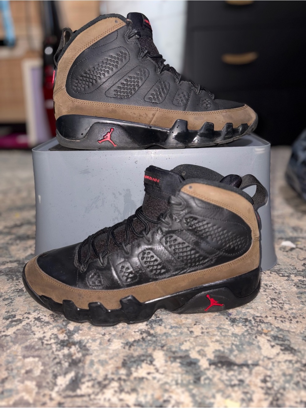 Air Jordan 9 Retro Olive 2012 SIZE 10 DS IX